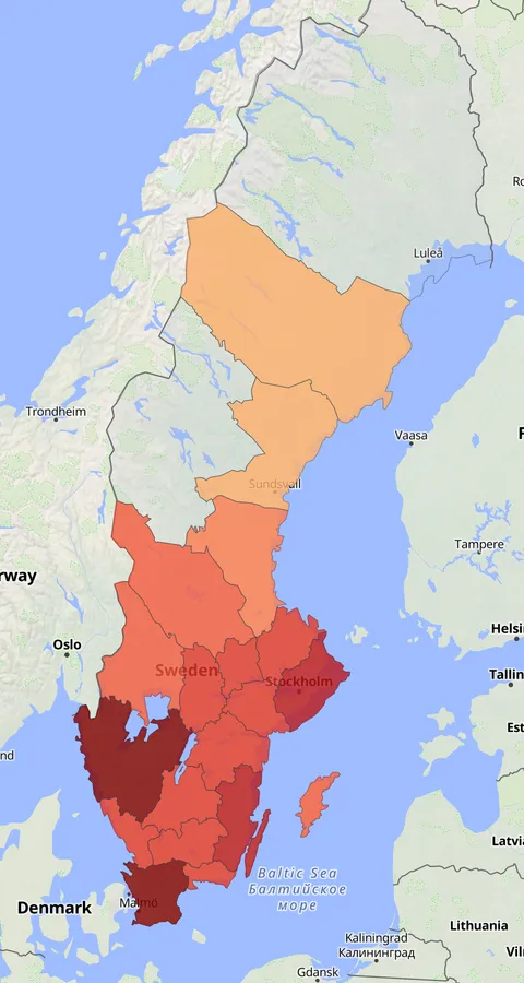 Kungsfiskare observationskarta