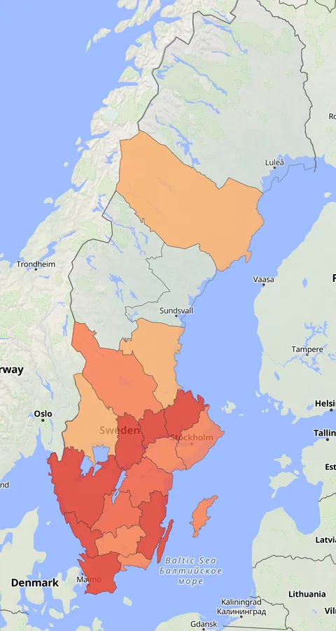 Svarttärna observationskarta