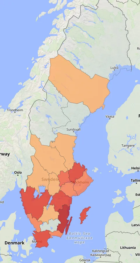 Ängshök observationskarta