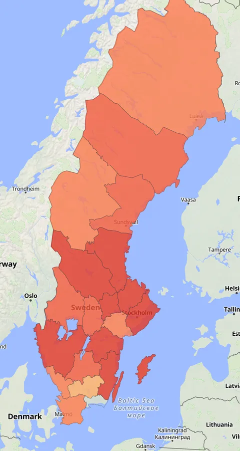 Kornknarr observationskarta