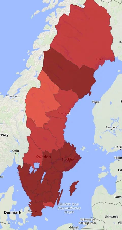 Havsörn observationskarta