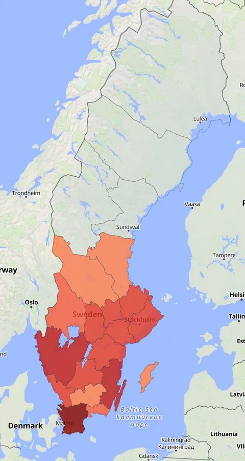 Skäggmes observationskarta