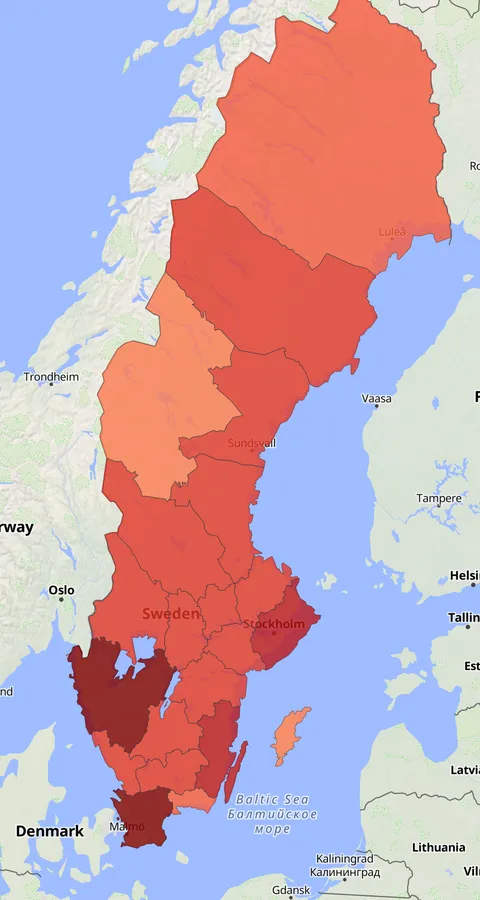 Bivråk observationskarta