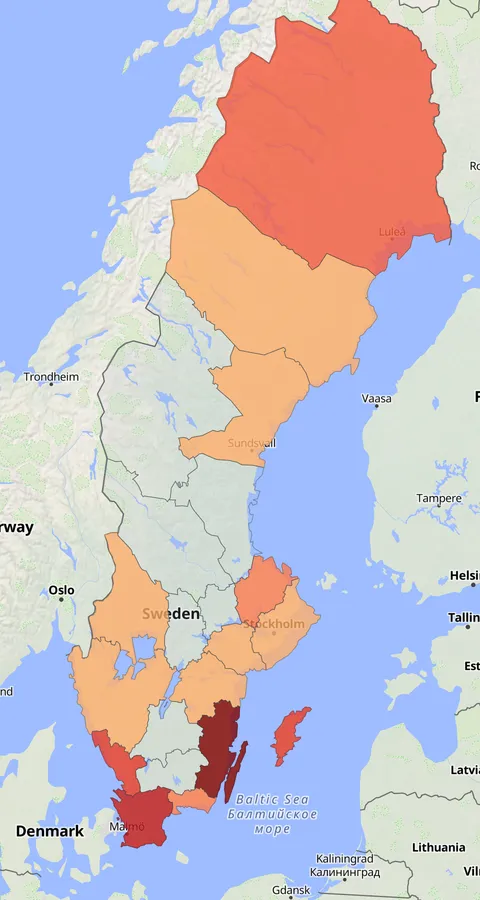 Småtärna observationskarta