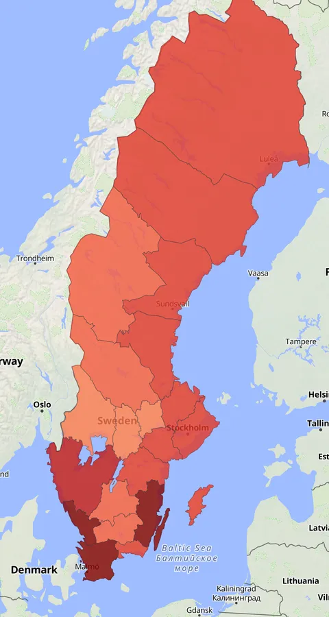 Svärta observationskarta