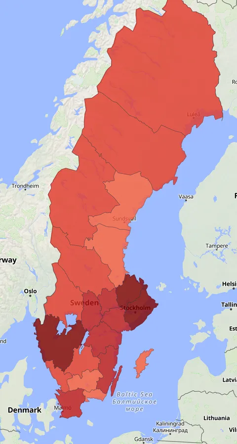 Fjällvråk observationskarta