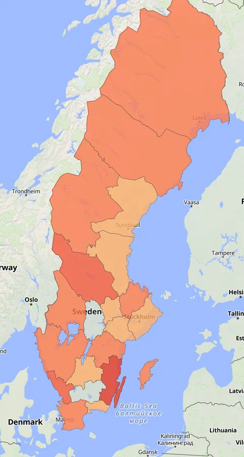 Fjällpipare observationskarta