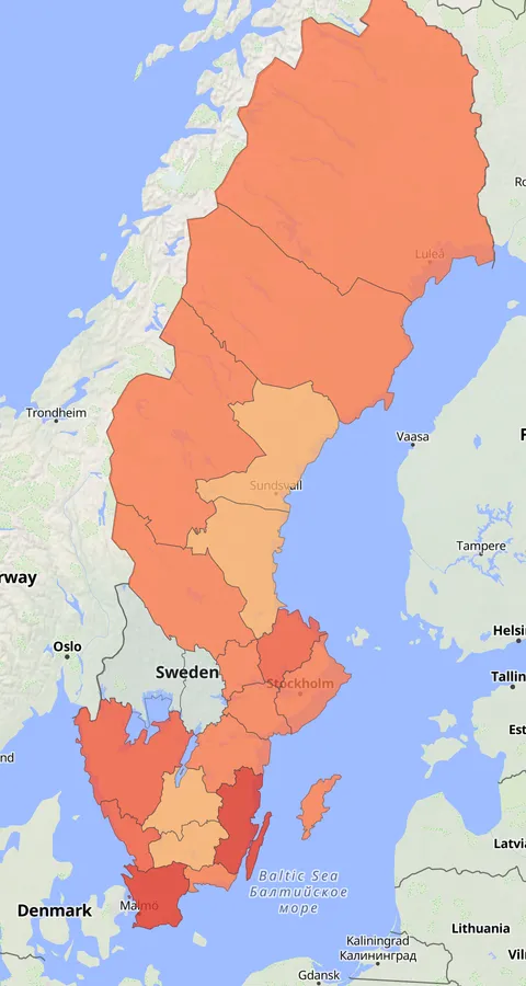 Myrsnäppa observationskarta