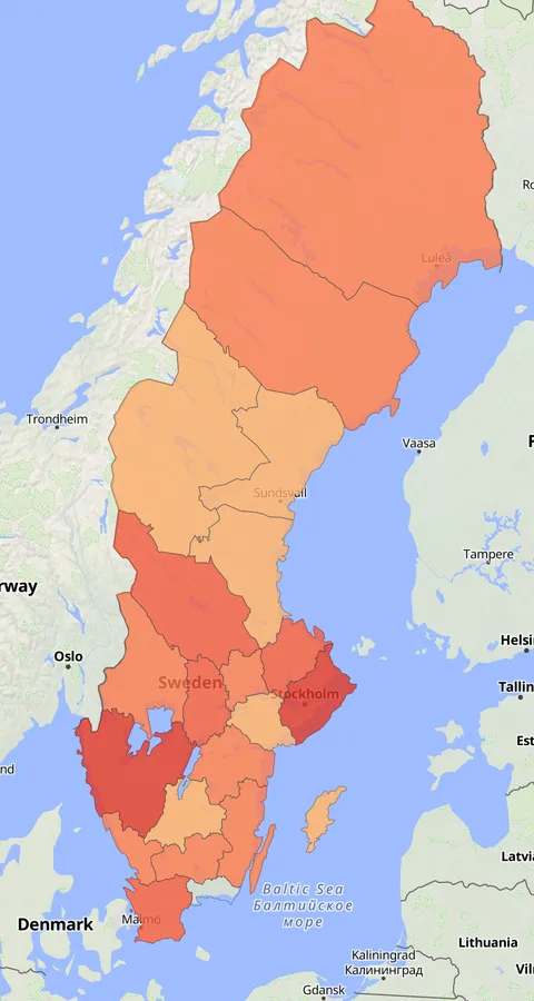 Flodsångare observationskarta