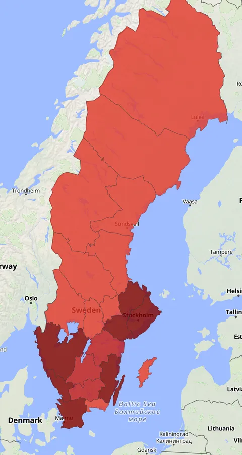 Fisktärna observationskarta
