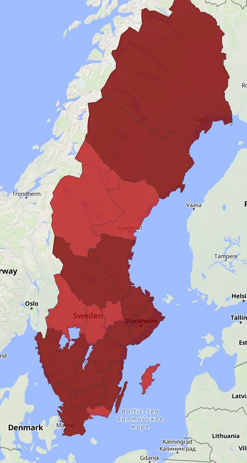 Gräsand observationskarta