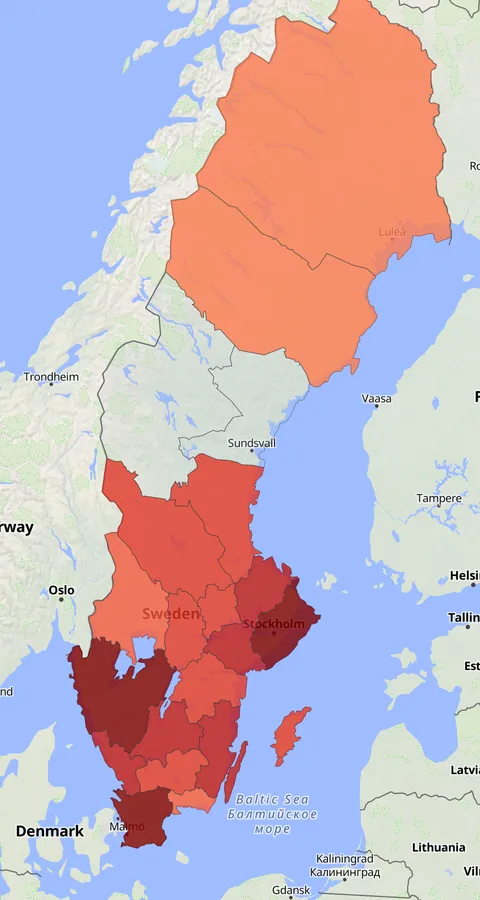 Rörhöna observationskarta