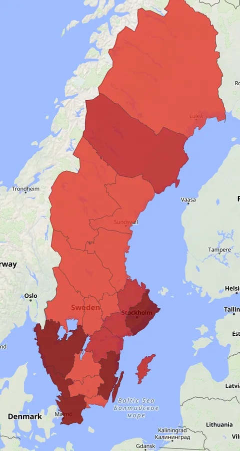 Större strandpipare observationskarta