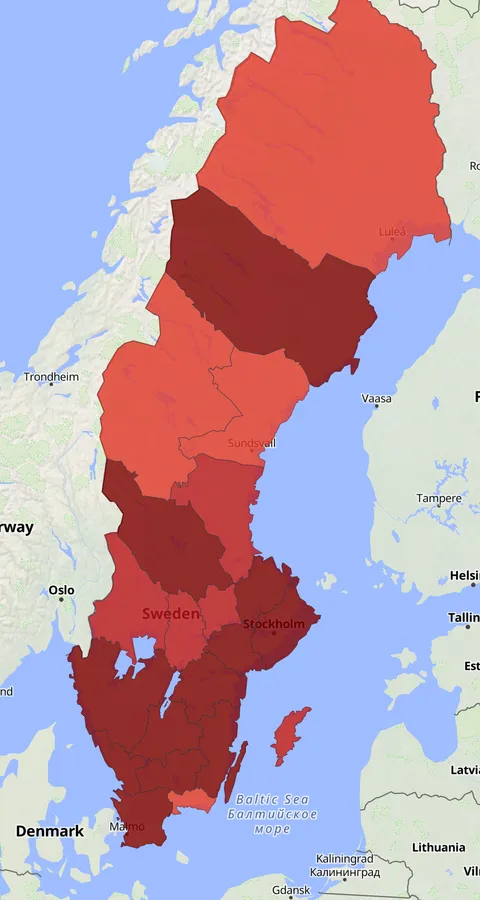 Tofsvipa observationskarta