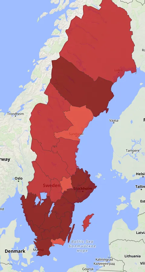 Ladusvala observationskarta