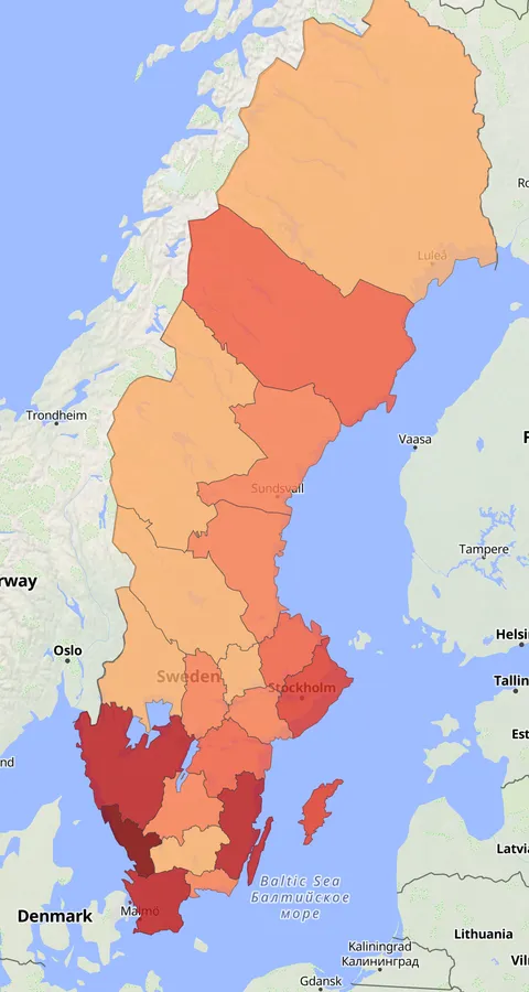 Skärpiplärka observationskarta