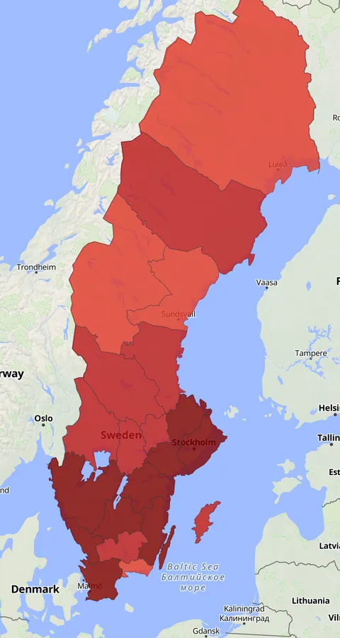 Gärdsmyg observationskarta