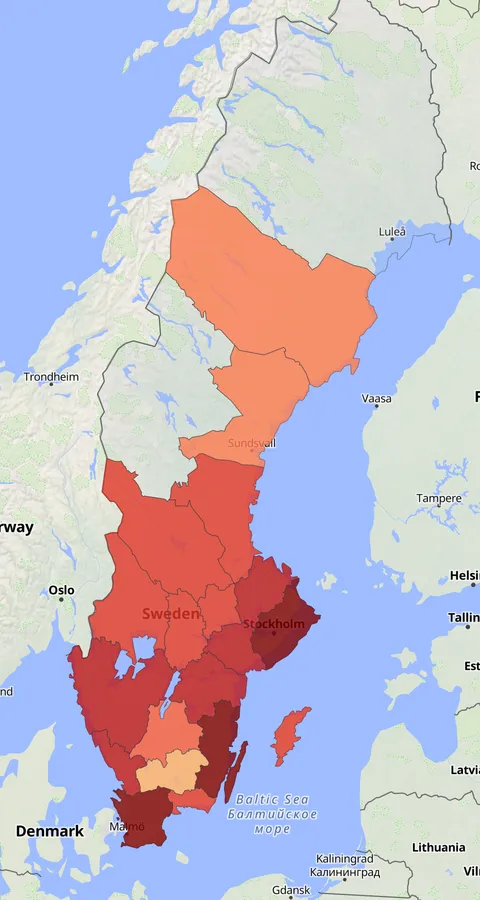 Näktergal observationskarta