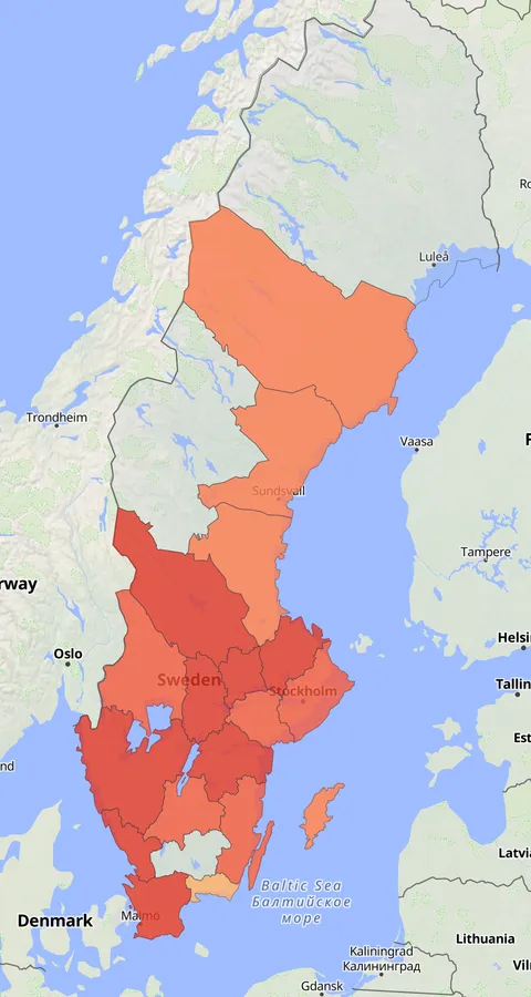 Gräshoppsångare observationskarta