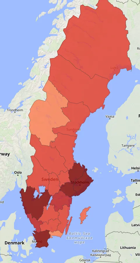 Sävsångare observationskarta