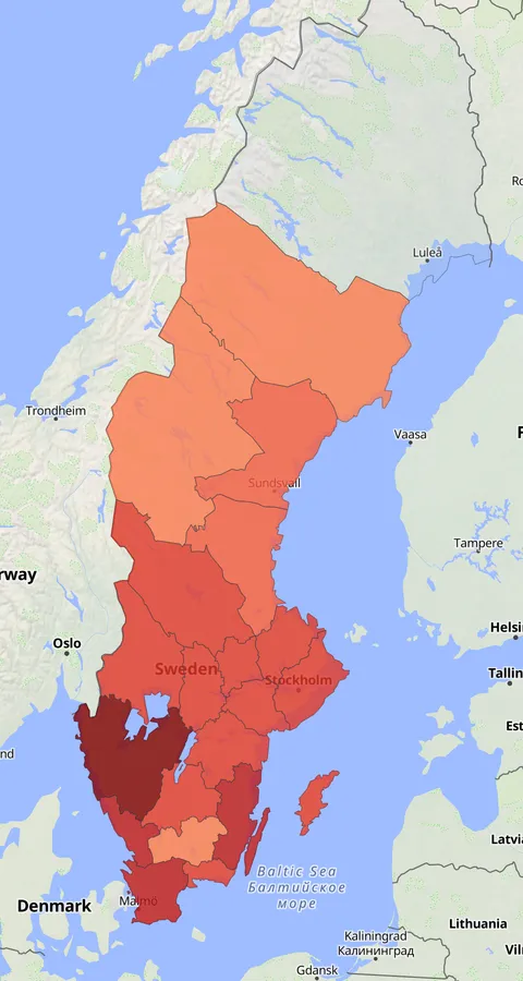 Kärrsångare observationskarta
