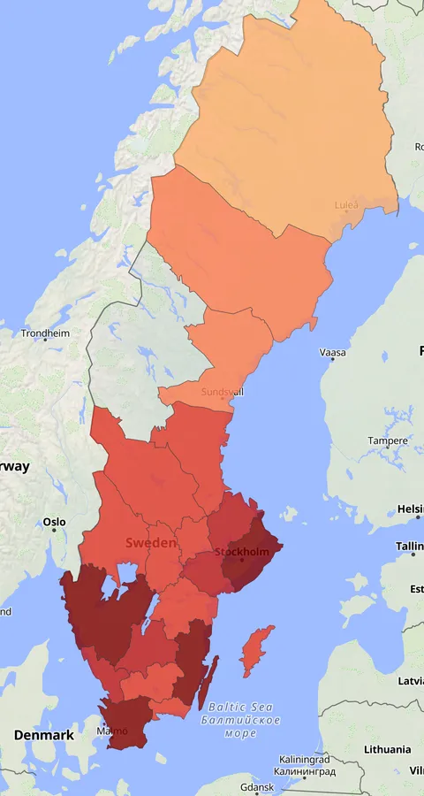 Rörsångare observationskarta