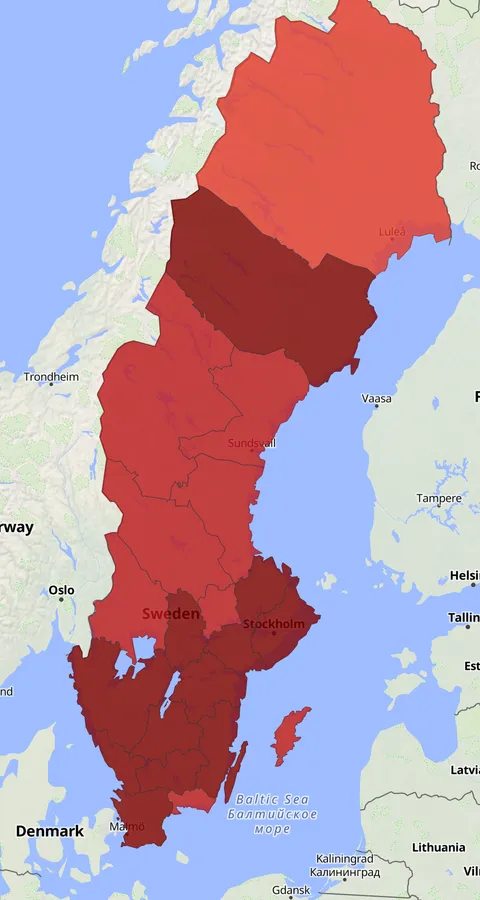 Gransångare observationskarta