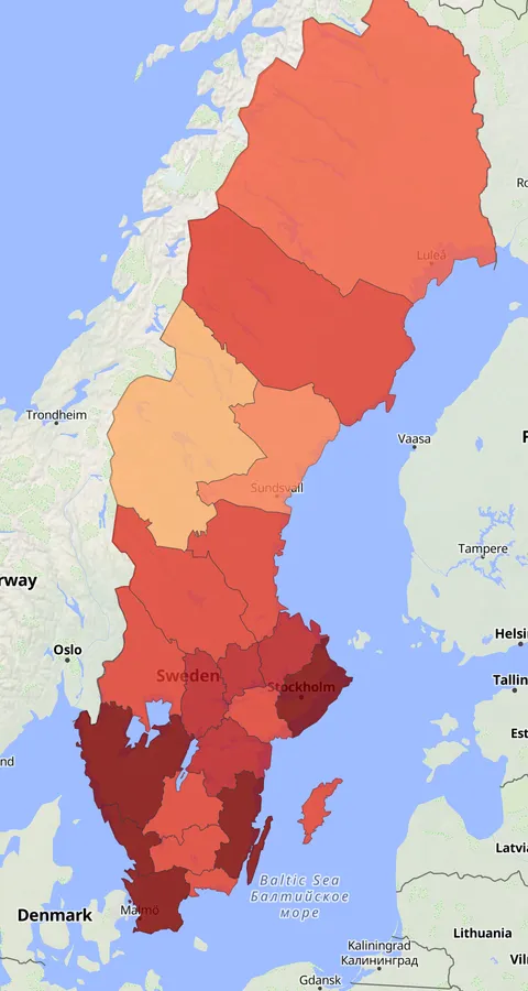 Bläsgås observationskarta