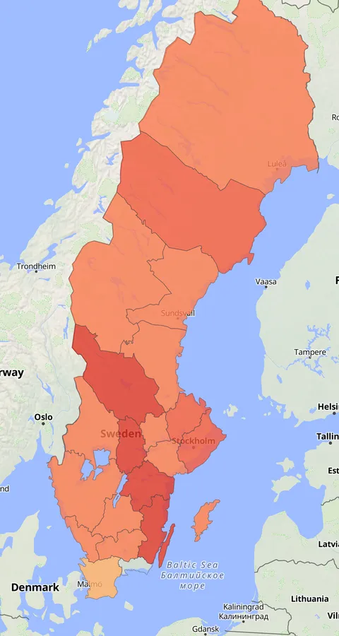 Busksångare observationskarta