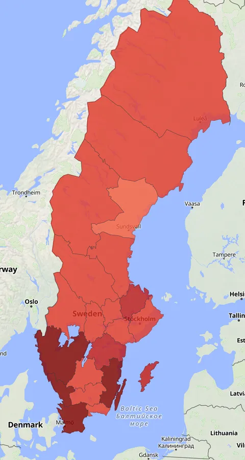 Kärrsnäppa observationskarta