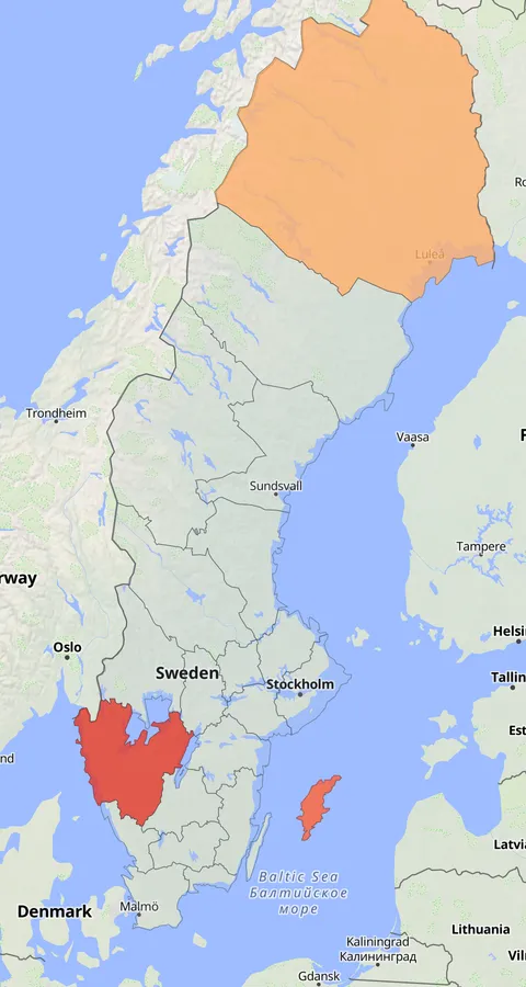 Större turturduva observationskarta