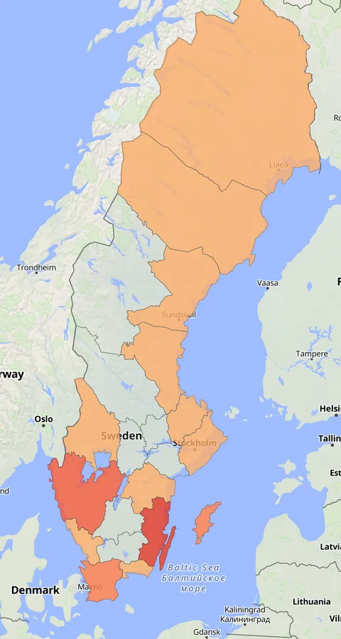 Kungsfågelsångare observationskarta