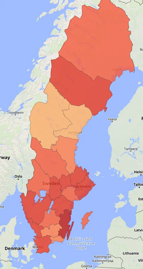 Tundragås observationskarta