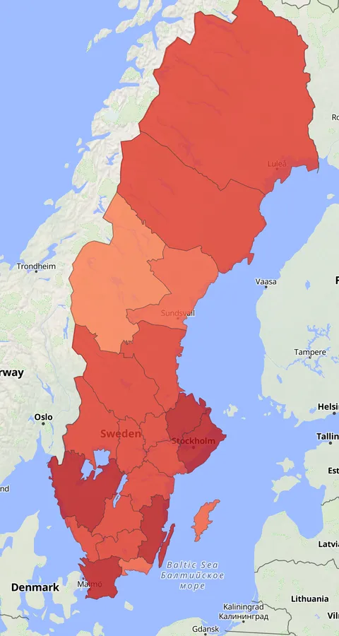 Skogsgås observationskarta