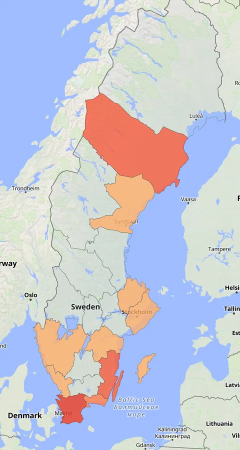 Praktejder observationskarta