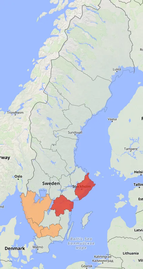 Rödhuvad dykand observationskarta