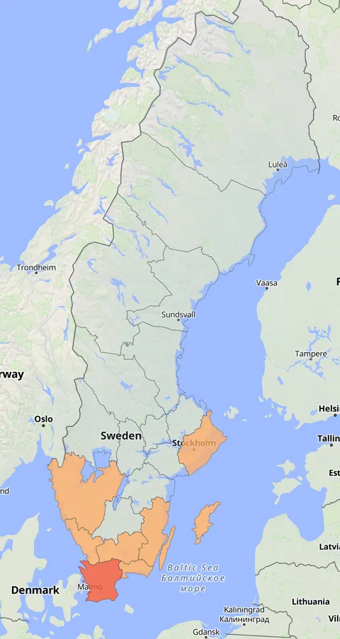 Snögås observationskarta