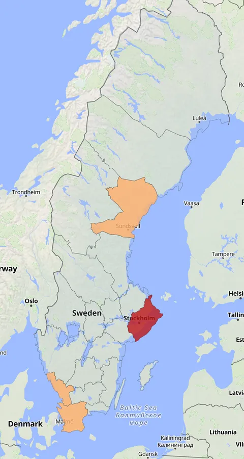 Ringnäbbad mås observationskarta
