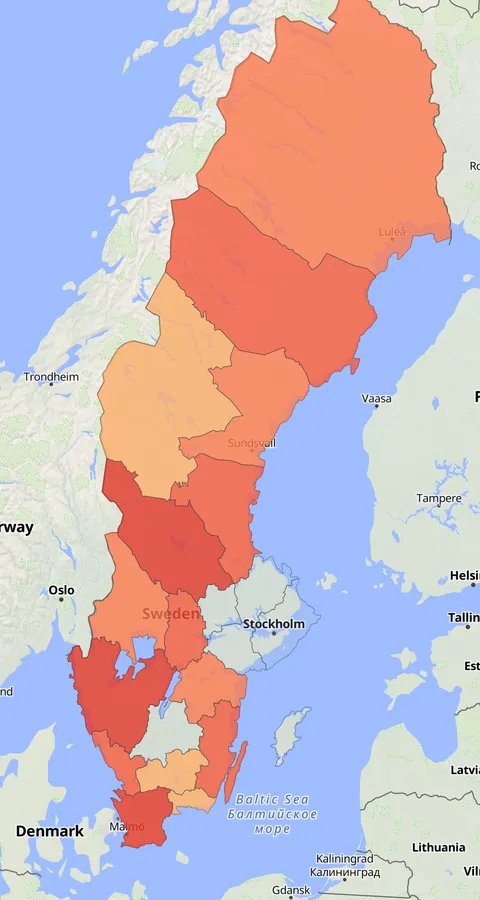 Stripgås observationskarta