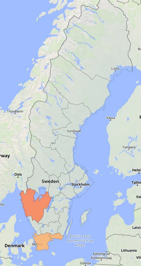 Svart svan observationskarta