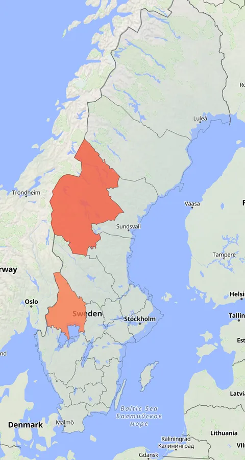 Amerikansk beckasin observationskarta